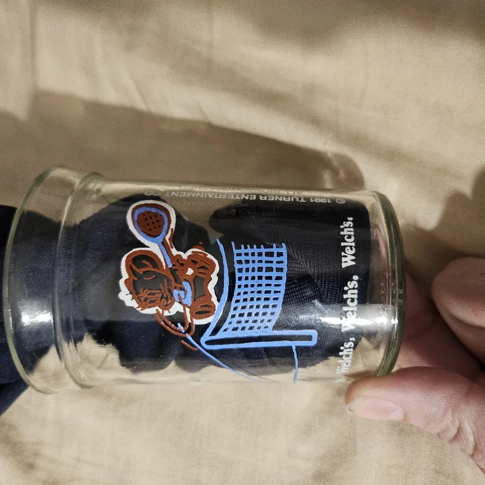 Welch's  1991 Tom &‎ Jerry Jelly Glass Vintage